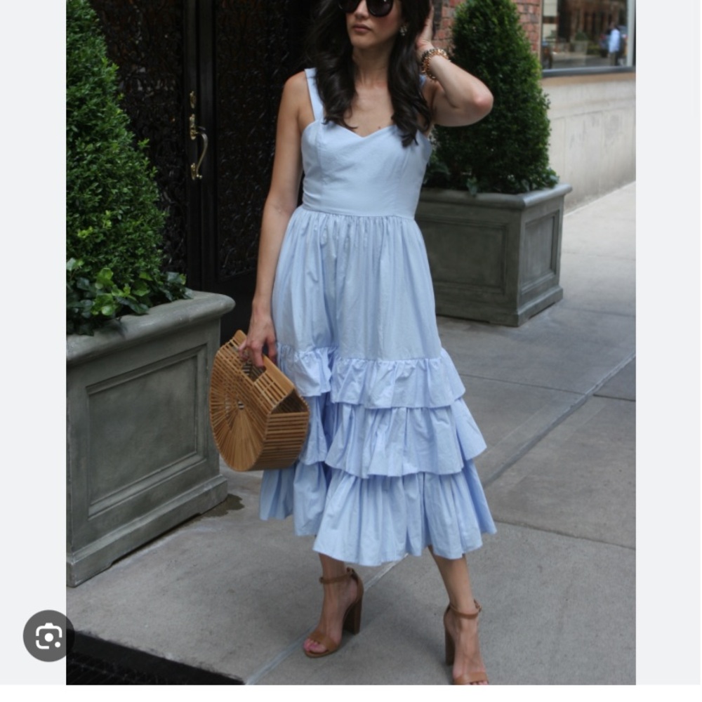 H&M Blue Ruffle Dress - Picture 3 of 5